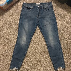 Lucky Brand Women's Distressed Blue Skinny Jeans